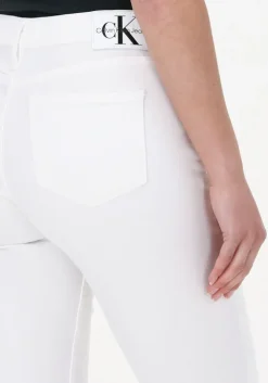 witte calvin klein skinny jeans mid rise skinny
