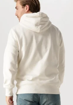 witte calvin klein sweater chenille monologo hoodie