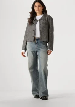 witte calvin klein tops & t-shirts woven label rib ls top