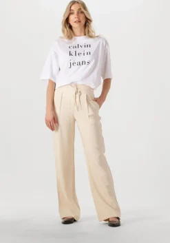 witte calvin klein t-shirt ss ckj logo tee