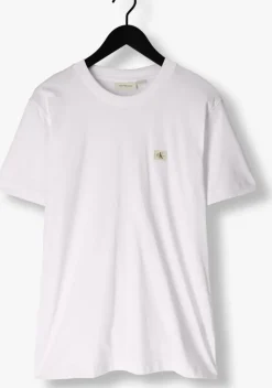 witte calvin klein t-shirt woven label regular tee