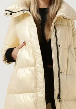 witte canadian gewatteerde jas nylon madeperla