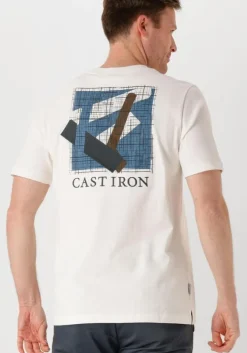 witte cast iron t-shirt short sleeve r-neck regular fit jersey peached