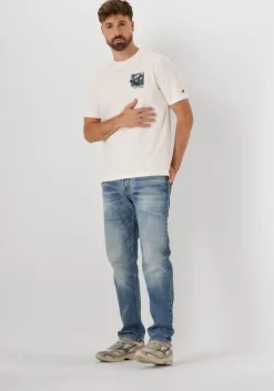 witte cast iron t-shirt short sleeve r-neck regular fit jersey peached