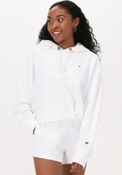witte champion trui hooded sweatshirt dms plain