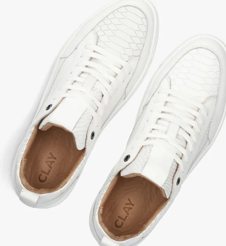 witte clay lage sneakers lpivar-18