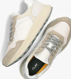 witte clay lage sneakers 13655