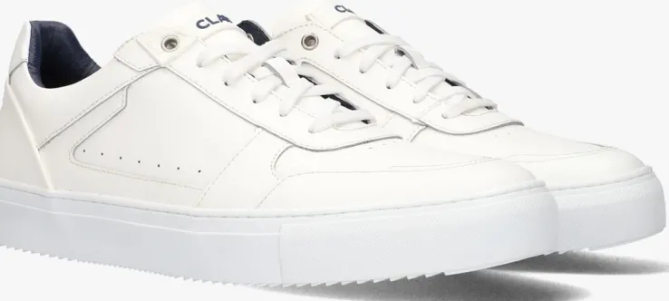 witte clay lage sneakers cl124h338