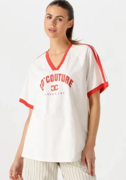 witte co'couture t-shirt siaracc oversize sporty v-tee