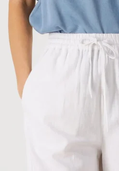 witte co'couture wijde broek loisecc linen long pant