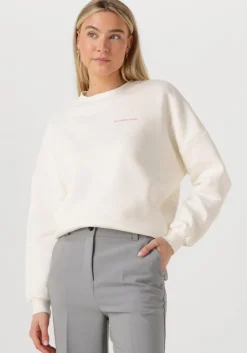 witte colourful rebel trui summer shell dropped shoulder sweat