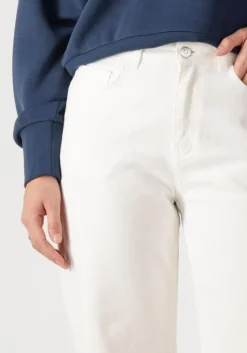 witte colourful rebel wijde broek gaias high rise wide leg denim pants