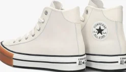 witte converse hoge sneakers chuck taylor all star eva lift