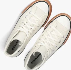 witte converse hoge sneakers chuck taylor all star eva lift