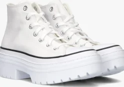 witte converse hoge sneakers chuck taylor all star lugged heel hi