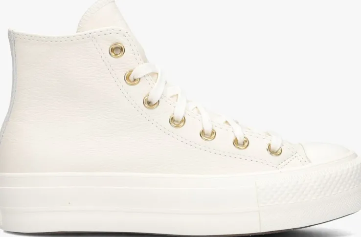 witte converse hoge sneakers chuck taylor all star lift hi