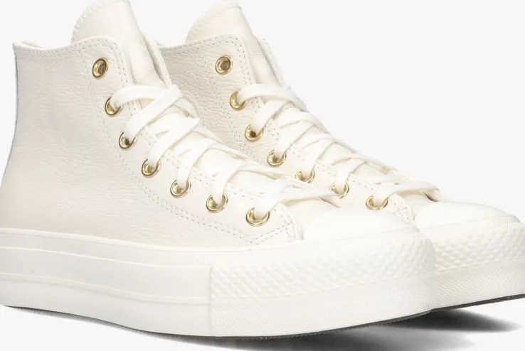 witte converse hoge sneakers chuck taylor all star lift hi