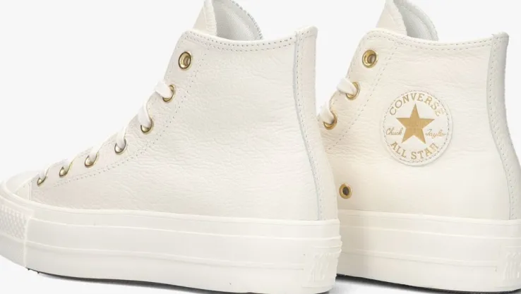 witte converse hoge sneakers chuck taylor all star lift hi