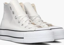 witte converse hoge sneakers chuck taylor all star move hi platform