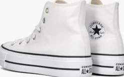 witte converse hoge sneakers chuck taylor all star move hi platform