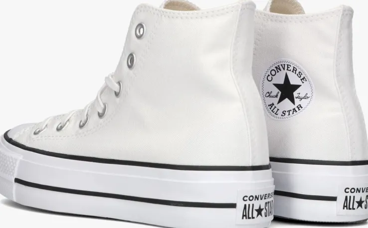 witte converse hoge sneakers chuck taylor all star move hi platform