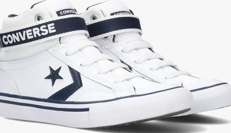 witte converse hoge sneakers pro blaze strap
