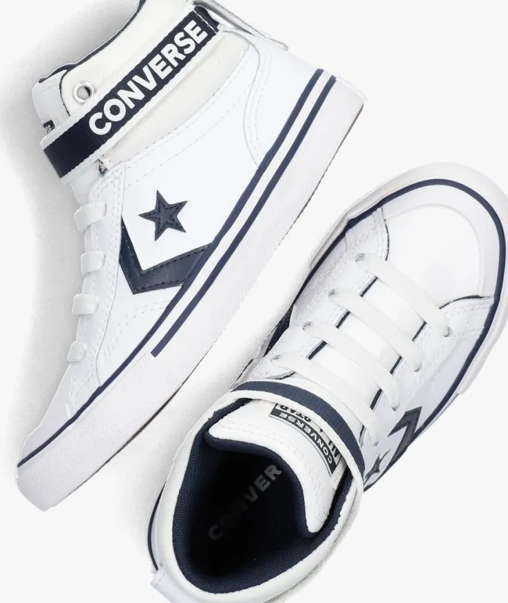 witte converse hoge sneakers pro blaze strap