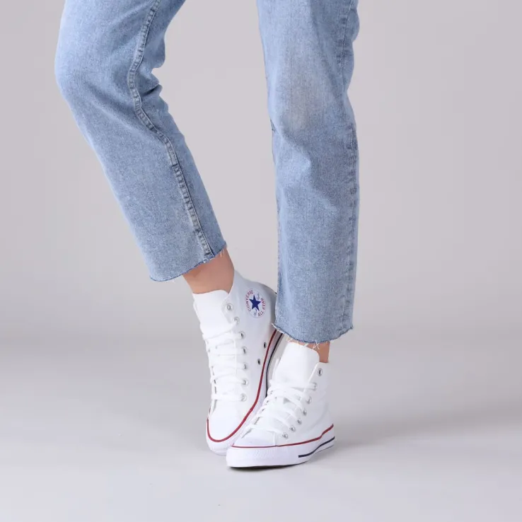 witte converse hoge sneakers chuck taylor all star hi dames