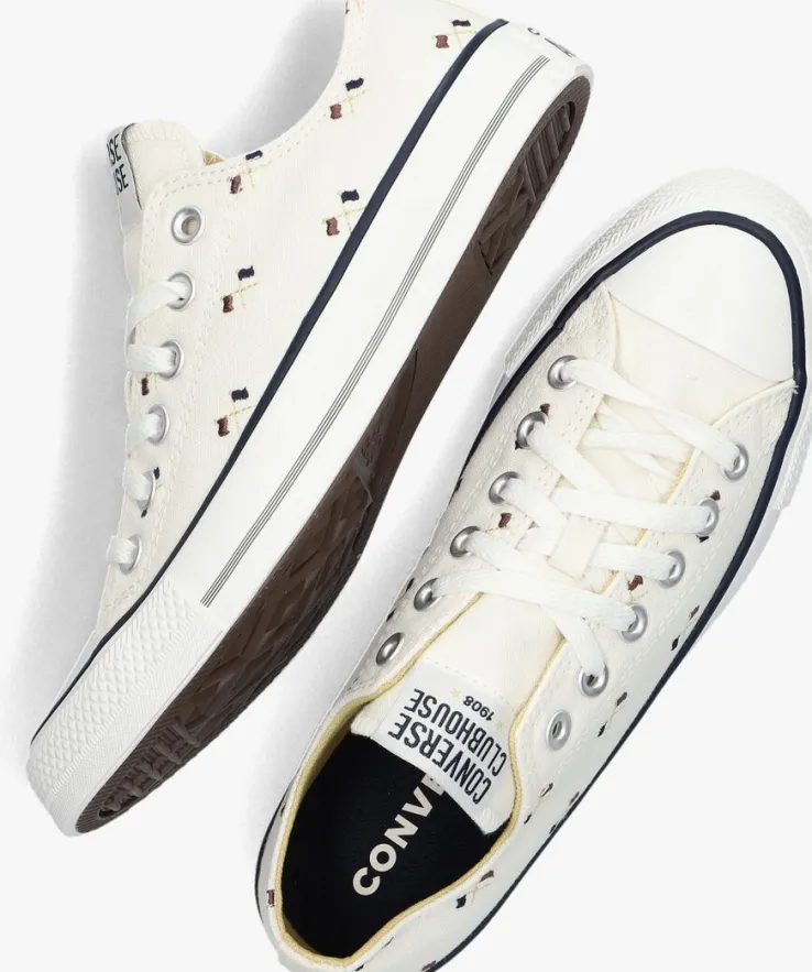 witte converse lage sneakers chuck taylor all star