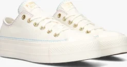 witte converse lage sneakers chuck taylor all star lift platform crafted stitching