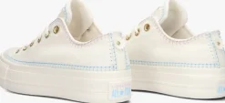 witte converse lage sneakers chuck taylor all star lift platform crafted stitching