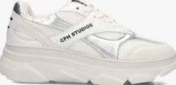 witte copenhagen studios lage sneakers cph54