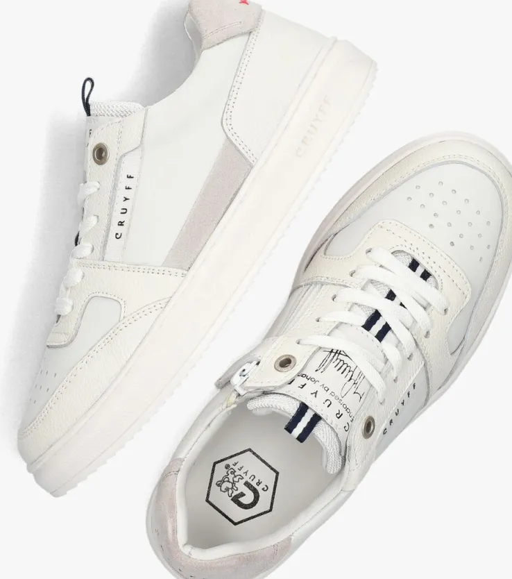 witte cruyff junior lage sneakers endorsed