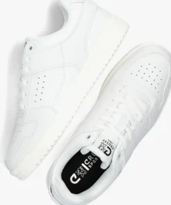 witte cruyff lage sneakers basket low