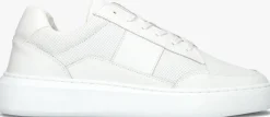 witte cycleur de luxe lage sneakers gravity