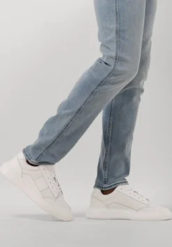 witte cycleur de luxe lage sneakers gravity