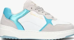 witte cycleur de luxe lage sneakers corncob