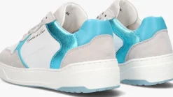 witte cycleur de luxe lage sneakers corncob