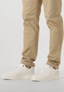 witte cycleur de luxe lage sneakers disaster