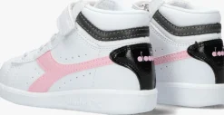 witte diadora hoge sneakers game high girl td