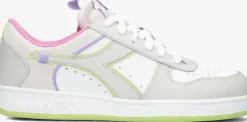 witte diadora lage sneakers magic basket low label woman