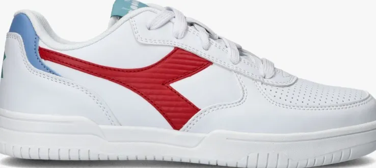 witte diadora lage sneakers raptor low stripe gs