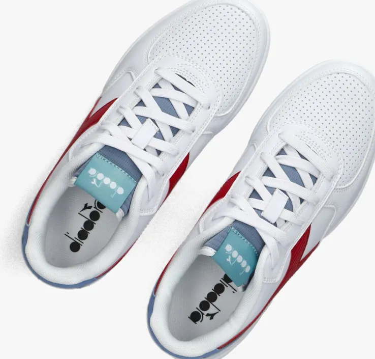 witte diadora lage sneakers raptor low stripe gs