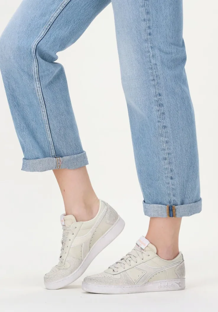 witte diadora lage sneakers magic basket low icona woman