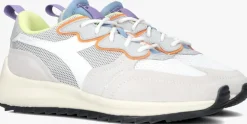 witte diadora lage sneakers jolly suede mesh woman