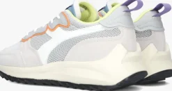 witte diadora lage sneakers jolly suede mesh woman