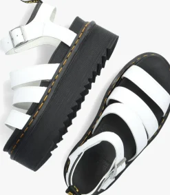 witte dr martens sandalen blaire quad