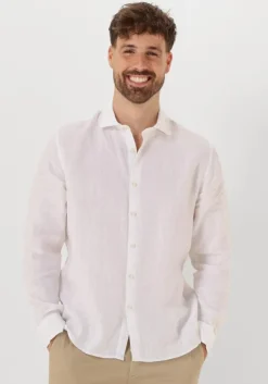 witte dstrezzed casual overhemd jagger shirt