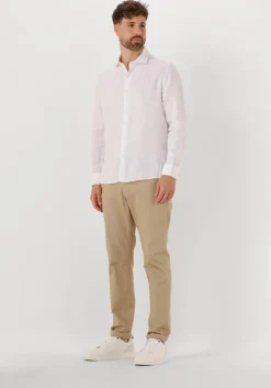 witte dstrezzed casual overhemd jagger shirt