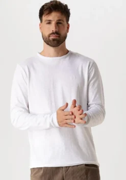 witte dstrezzed trui newman crew